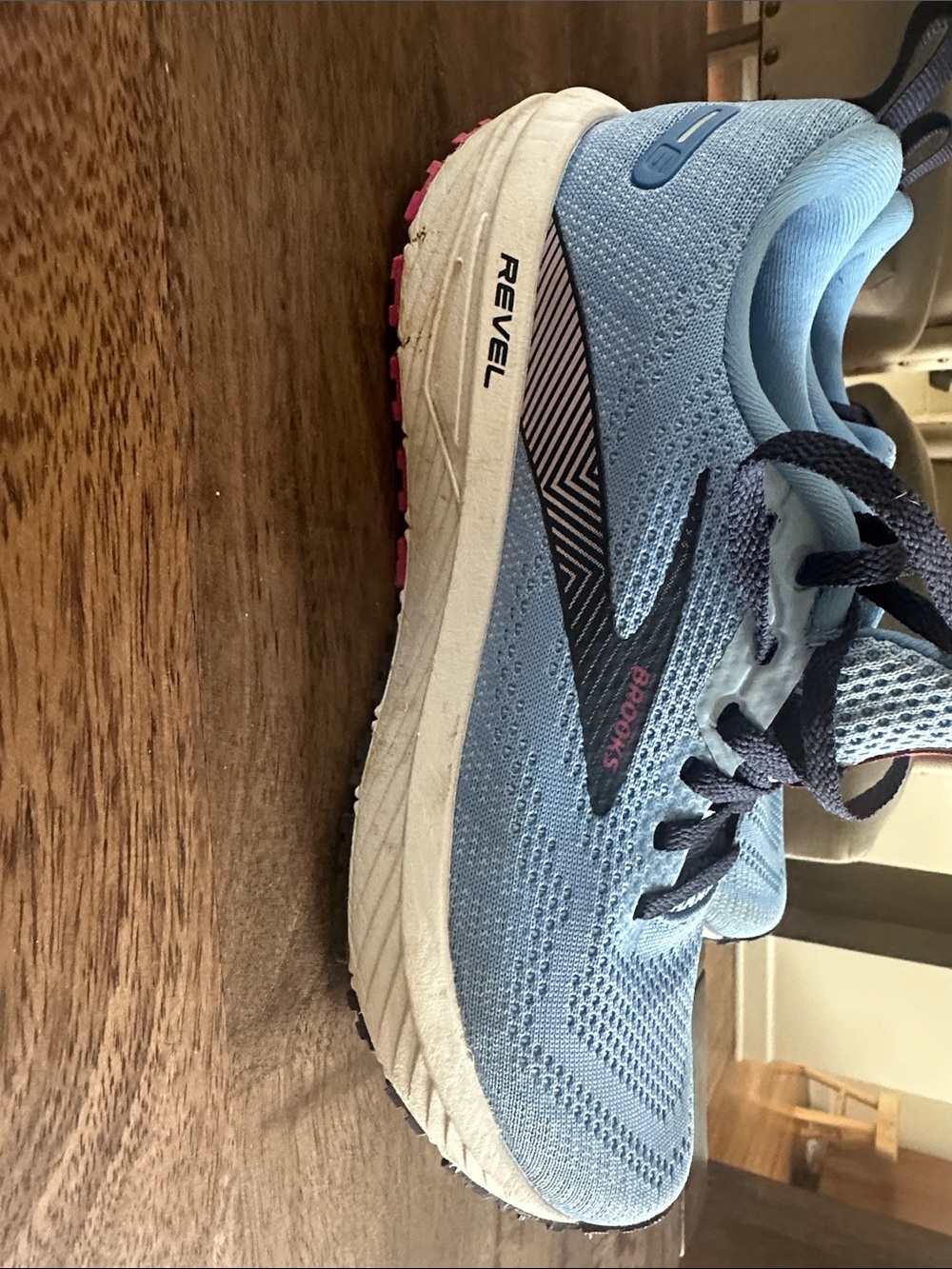 Brooks Revel Women's Light Blue and Black Running Sneakers - Picture 4 of 5